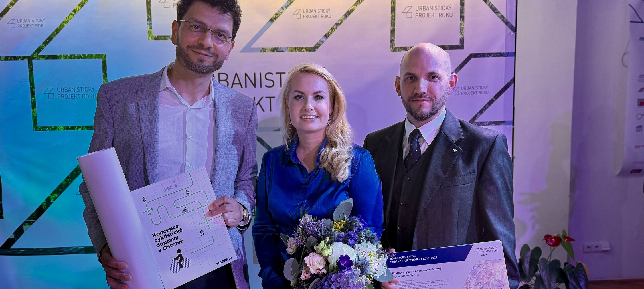 Koncepce cyklistické dopravy v Ostravě byla oceněna v soutěži Urbanistický projekt roku 2025